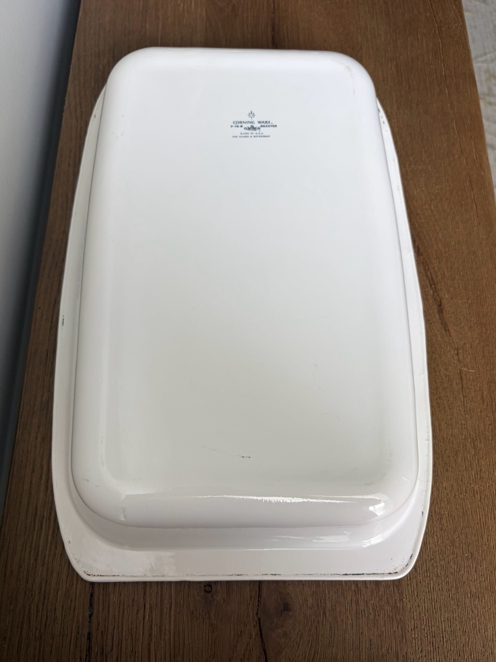 Corningware White Lasagne Pan Navy Blue Logo - Picture 7 of 8